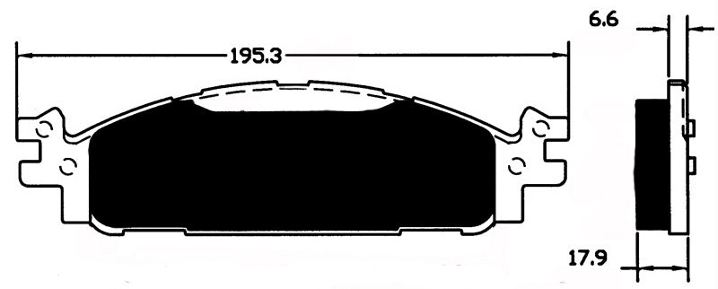 Porterfield Brake Pads for 2012 FORD FLEX