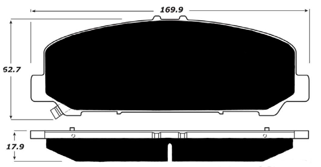 Porterfield Brake Pads for 2016 INFINITI QX80