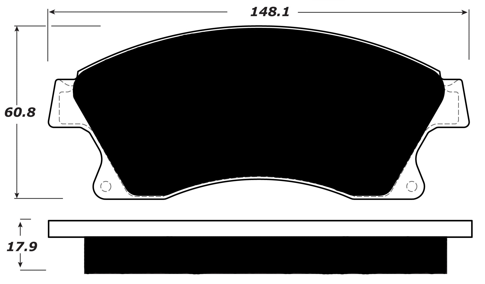 Porterfield Brake Pads for 2016 CHEVROLET CRUZE
