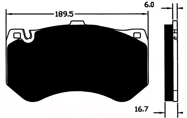 Porterfield Brake Pads for 2011 MERCEDES-BENZ SLS  w/Ceramic Discs