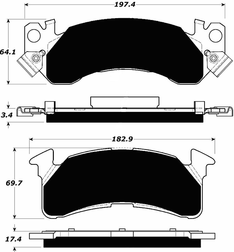 Porterfield Brake Pads for 1990 GMC SUBURBAN 2500 2WD