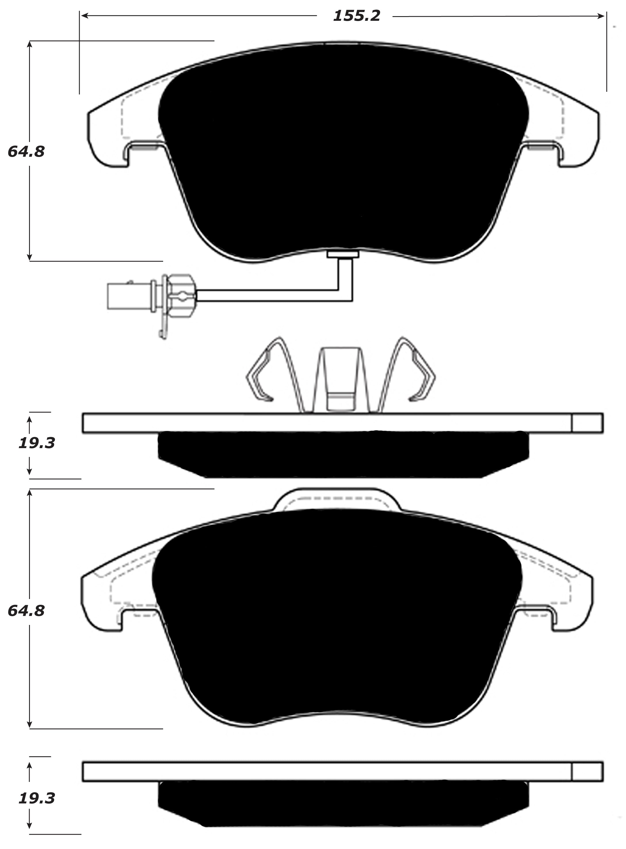 Porterfield Brake Pads for 2011 AUDI A5/A5 Quattro - 314mm Front Disc