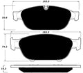 Porterfield Brake Pads for 2011 AUDI A7/A7 Quattro w/356mm Front Discs