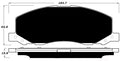 Porterfield Brake Pads for 2011 SAAB 9-5 17" 337mm Front Discs