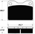 Porterfield Brake Pads for 1974 AUDI 100