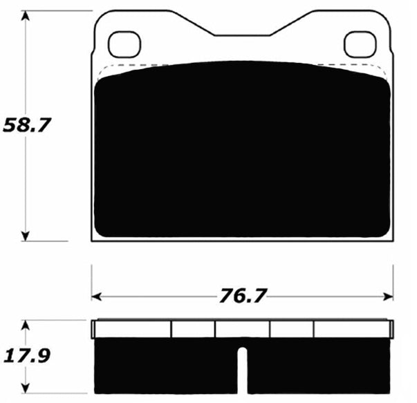 Porterfield Brake Pads for 1974 AUDI 100