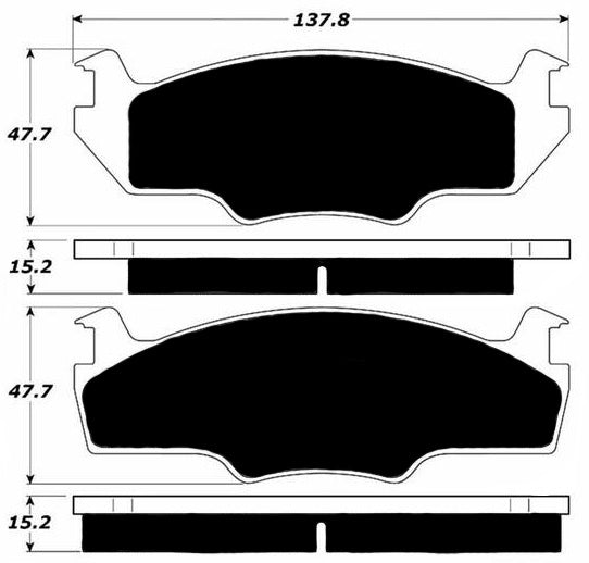 Porterfield Brake Pads for 1983 VOLKSWAGEN RABBIT GTi