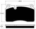 Porterfield Brake Pads for 2012 AUDI TT Quattro- TTRS