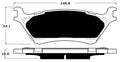 Porterfield Brake Pads for 2016 FORD F150 4WD W/MANUAL PB