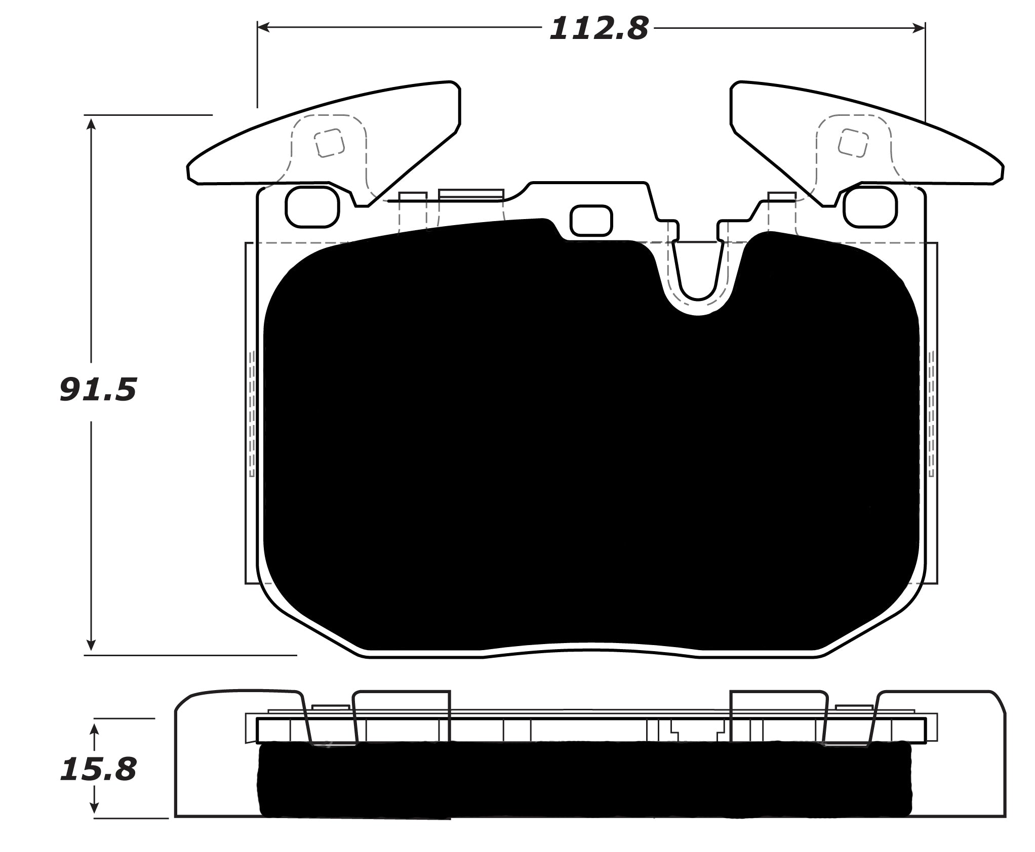 Porterfield Brake Pads for 2016 BMW 328ix Gran Turismo  - M Sport Brakes w/340mm FD