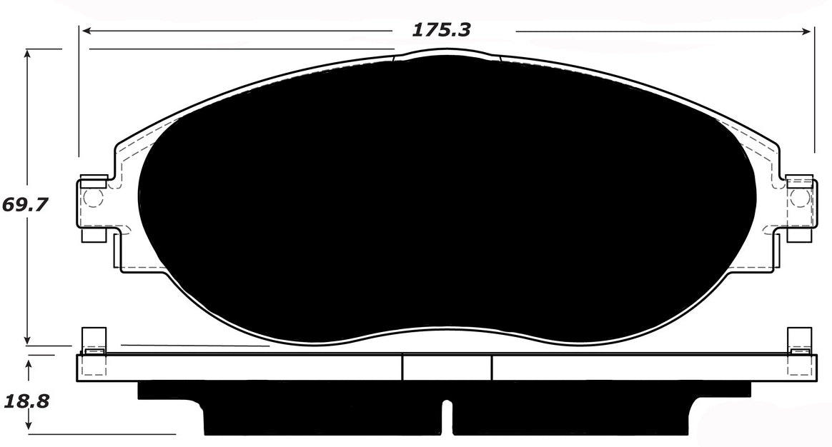 Porterfield Brake Pads for 2015 VOLKSWAGEN GOLF R