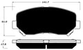 Porterfield Brake Pads for 2016 CHRYSLER 200 305mm Front Disc