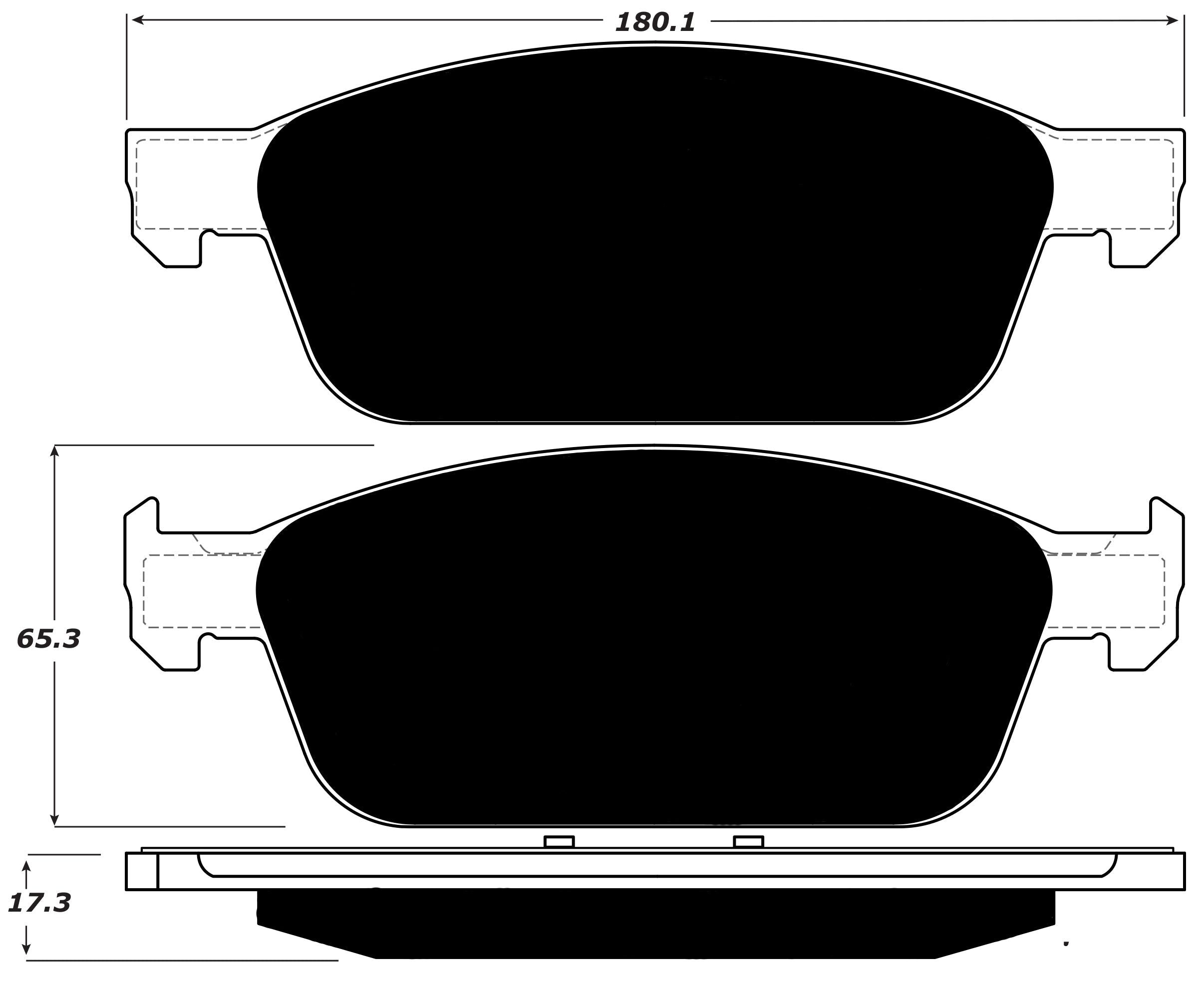 Porterfield Brake Pads for 2016 LINCOLN MKC