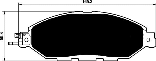 Porterfield Brake Pads for 2015 NISSAN PATHFINDER