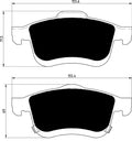 Porterfield Brake Pads for 2016 FIAT 500L