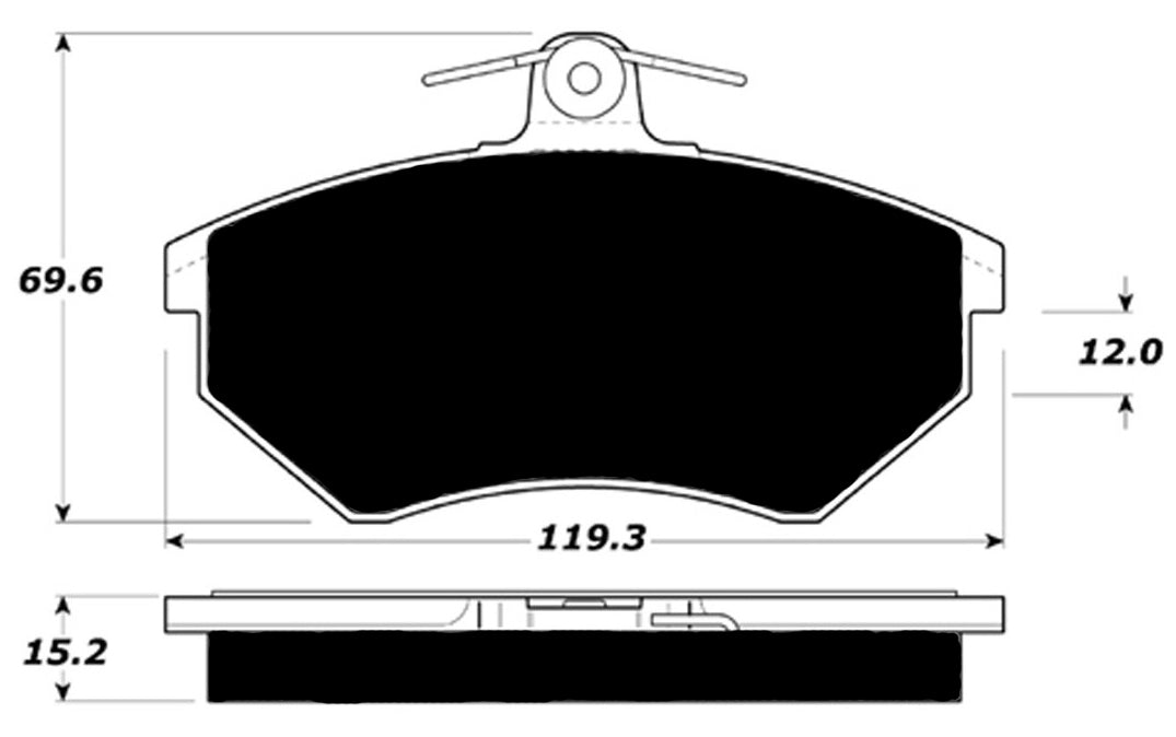 Porterfield Brake Pads for 1986 VOLKSWAGEN SCIROCCO 16 VALVE