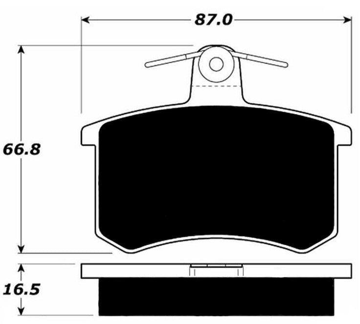 Porterfield Brake Pads for 1983 AUDI 5000 Turbo Gas