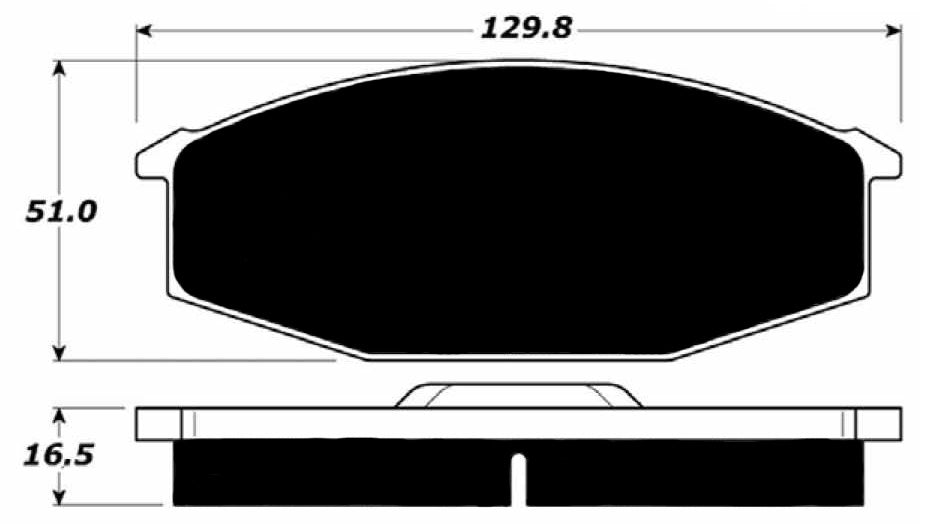 Porterfield Brake Pads for 1979 NISSAN 280ZX