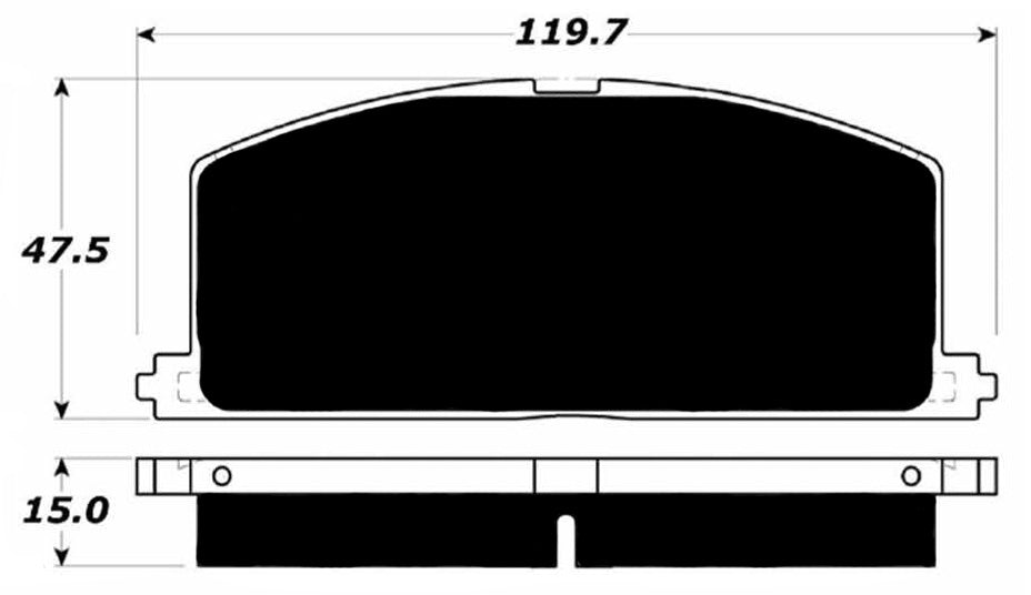 Porterfield Brake Pads for 1988 TOYOTA COROLLA FX