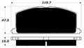Porterfield Brake Pads for 1988 TOYOTA COROLLA FX-16