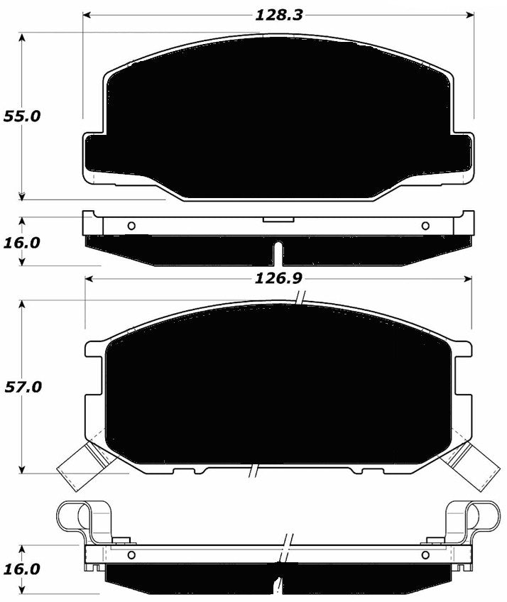 Porterfield Brake Pads for 1985 TOYOTA CELICA GT