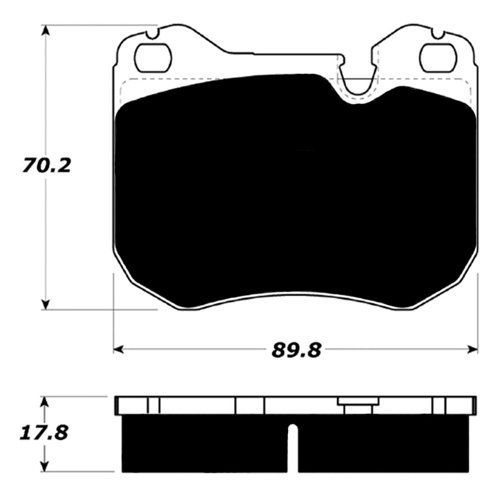 Porterfield Brake Pads for 1987 PORSCHE 944 S 16V