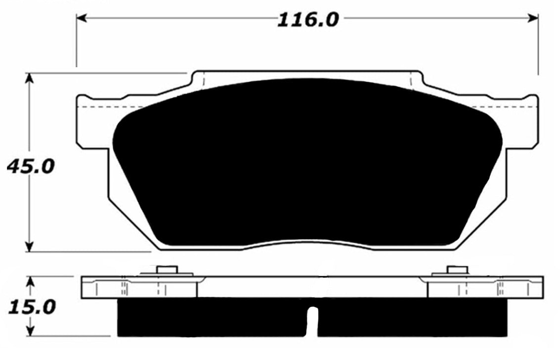Porterfield Brake Pads for 1986 HONDA CRX DX