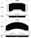Porterfield Brake Pads for 1987 PONTIAC FIERO