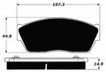 Porterfield Brake Pads for 1987 HONDA CIVIC 1.5L OR 1.6L