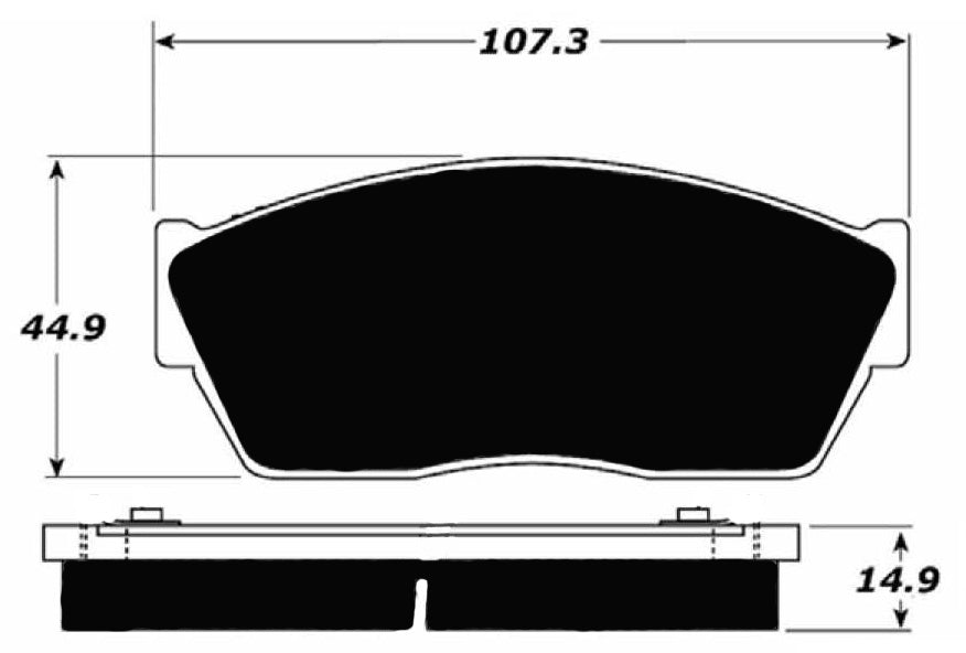 Porterfield Brake Pads for 1982 HONDA CIVIC 1300 4 Speed