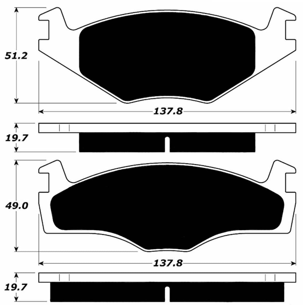 Porterfield Brake Pads for 1984 VOLKSWAGEN QUANTUM