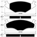 Porterfield Brake Pads for 1988 VOLKSWAGEN QUANTUM