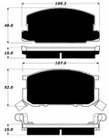 Porterfield Brake Pads for 1986 TOYOTA COROLLA Coupe