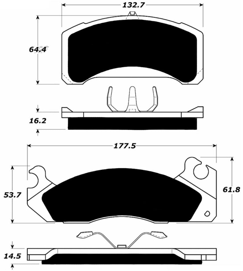 Porterfield Brake Pads for 1983 MERCURY COUGAR