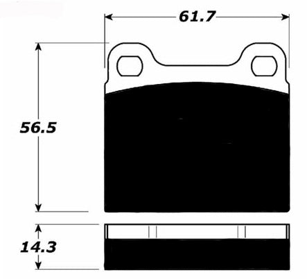 Porterfield Brake Pads for 1982 MASERATI ZAGATO SPIDER