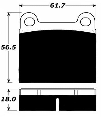Porterfield Brake Pads for 1976 VOLKSWAGEN RABBIT