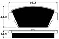 Porterfield Brake Pads for 1991 EAGLE TALON