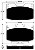 Porterfield Brake Pads for 1987 MAZDA RX 7 - 5 Lug