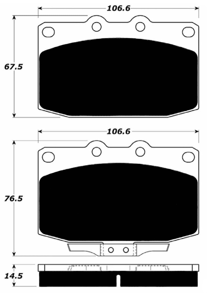 Porterfield Brake Pads for 1990 MAZDA RX 7 w/Vented Rear Disc