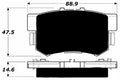 Porterfield Brake Pads for 1991 HONDA ACCORD Wagon LX w/ABS