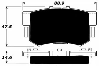 Porterfield Brake Pads for 2003 HONDA CR-V