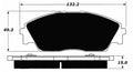 Porterfield Brake Pads for 1991 HONDA CRX Si