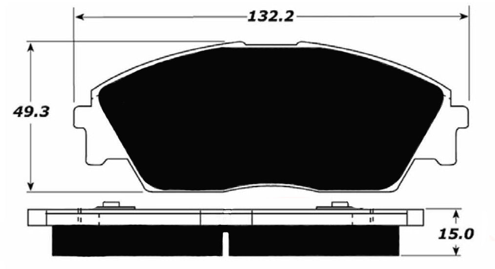 Porterfield Brake Pads for 1991 HONDA CRX Si
