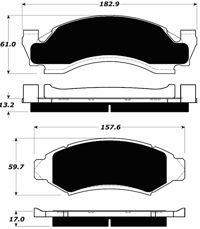 Porterfield Brake Pads for 1989 FORD BRONCO