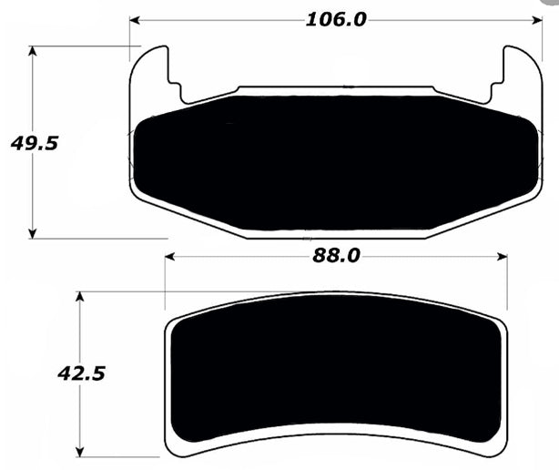Porterfield Brake Pads for 1989 OLDSMOBILE CUTLASS SUPREME (W BODY)