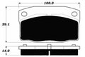 Porterfield Brake Pads for 1988 PONTIAC FIERO