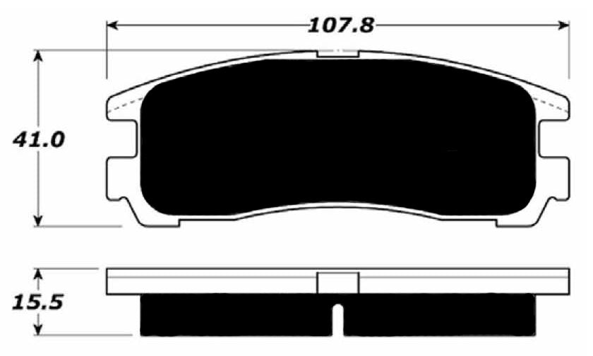 Porterfield Brake Pads for 1995 CHRYSLER SEBRING Coupe