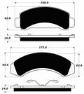 Porterfield Brake Pads for 1990 FORD RANGER