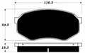 Porterfield Brake Pads for 1986 MITSUBISHI Starion