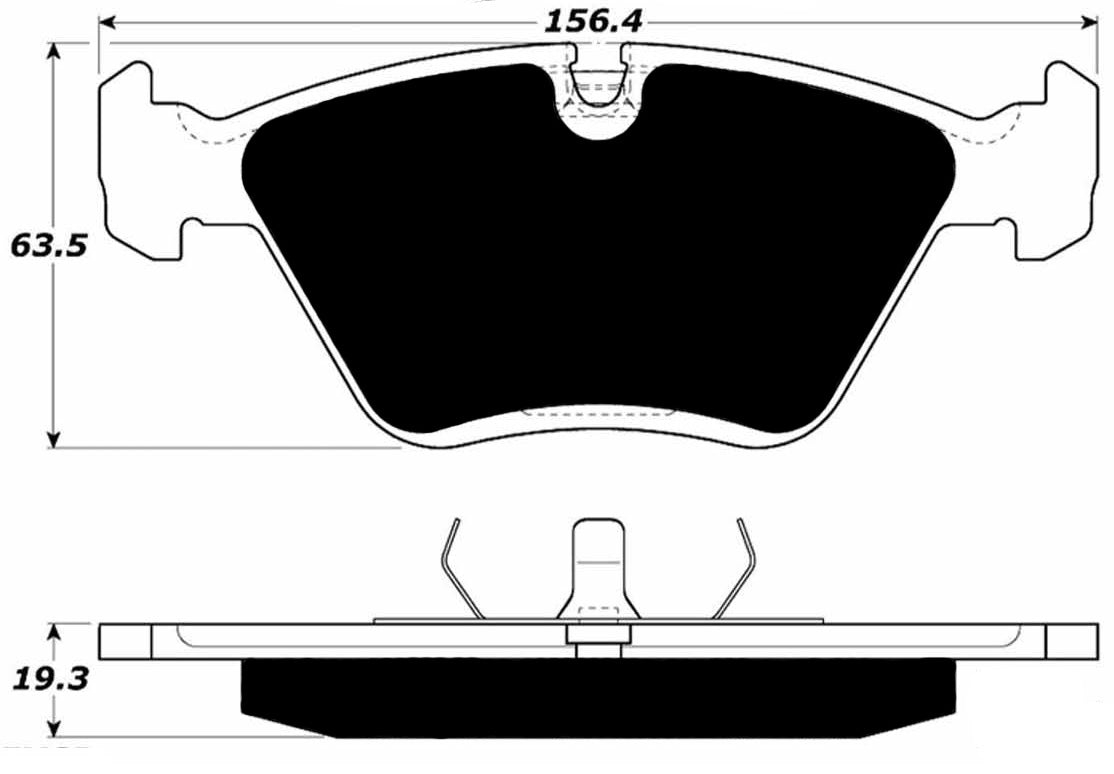 Porterfield Brake Pads for 1994 BMW 540i